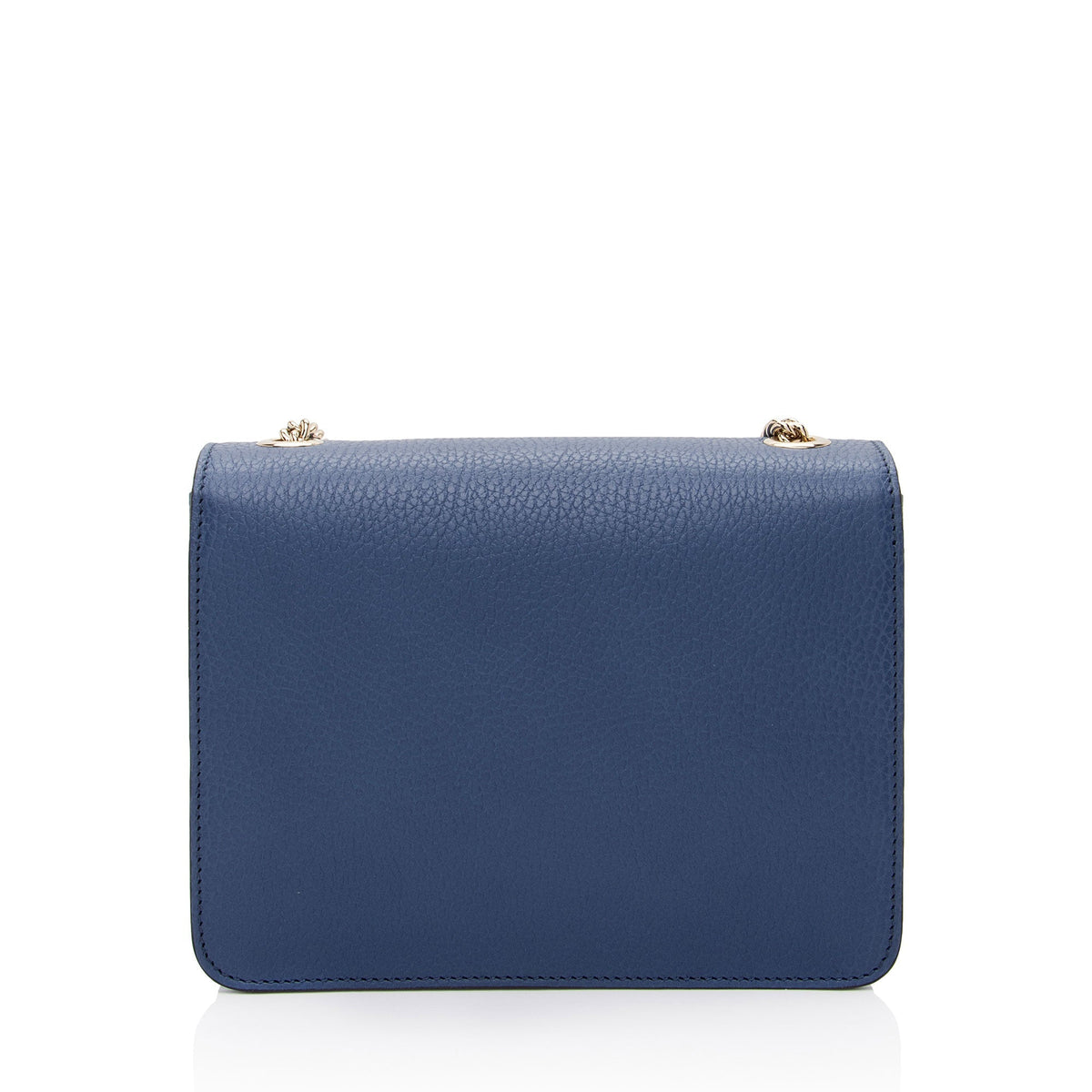 Gucci Grained Calfskin Interlocking G Small Shoulder Bag (SHF-s4DfUr)