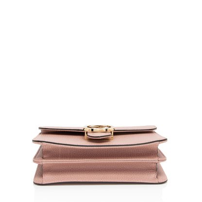 Gucci Grained Calfskin Interlocking G Small Shoulder Bag (SHF-BPuIFX)