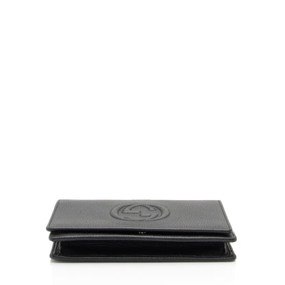 Gucci Grained Leather Soho Wallet on Chain Bag (SHF-y4vS3S)
