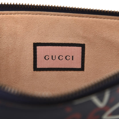GUCCI GucciGhost Graffiti Print Pouch