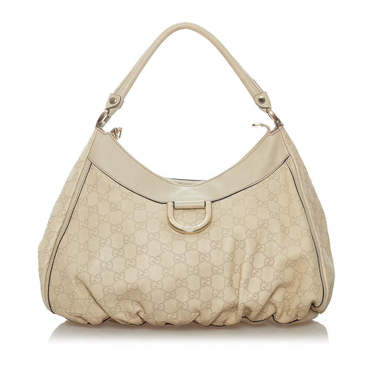 Gucci Guccissima Abbey D-ring Leather  Bag