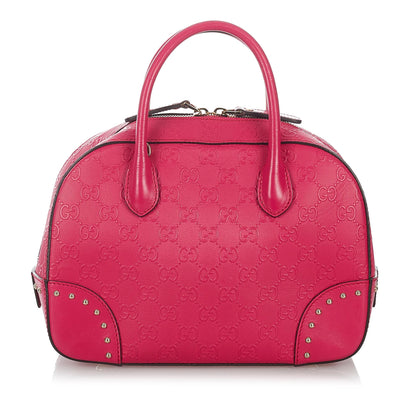 Gucci Guccissima Bright Leather Satchel
