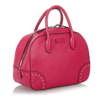 Gucci Guccissima Bright Leather Satchel