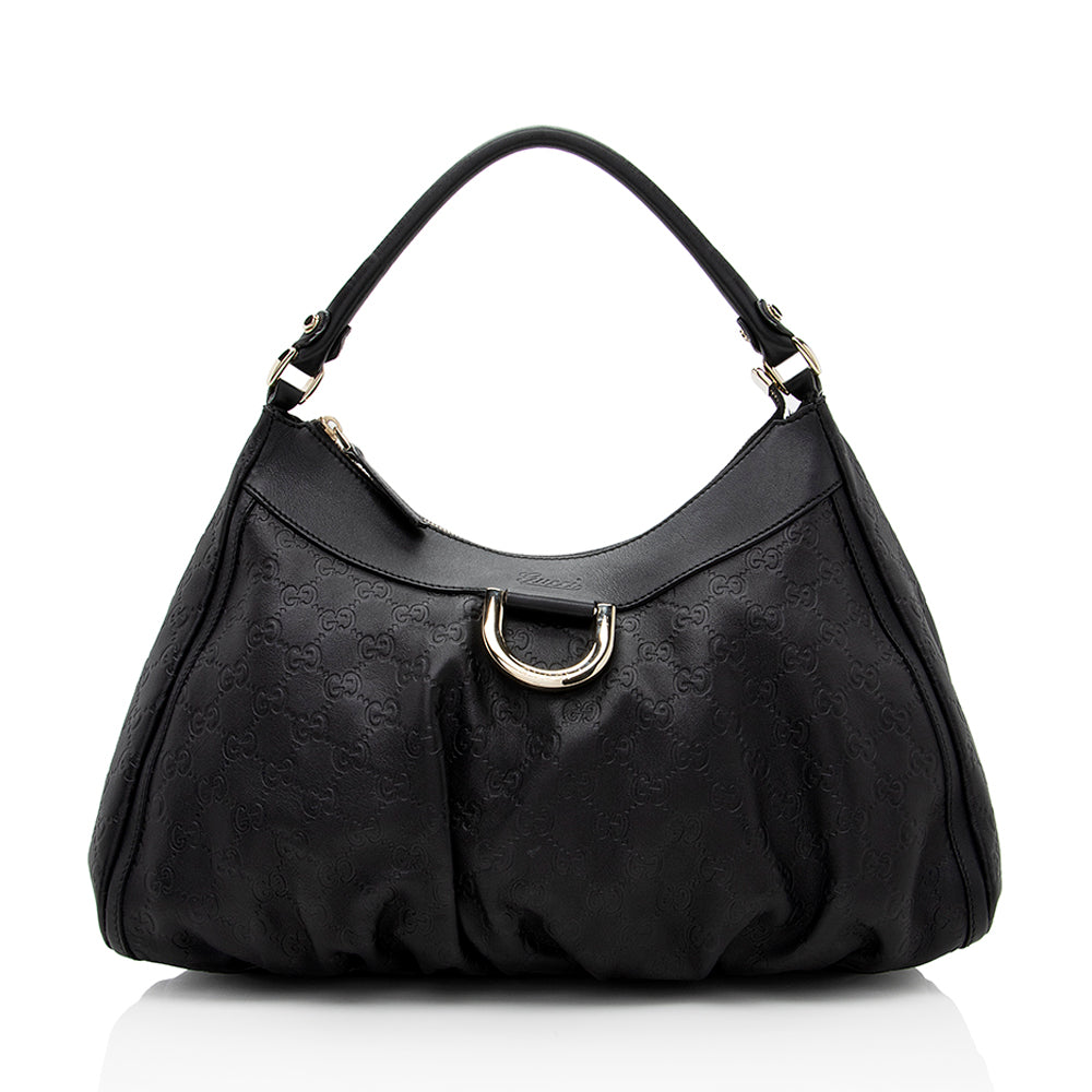 Gucci Guccissima Leather D Ring Hobo