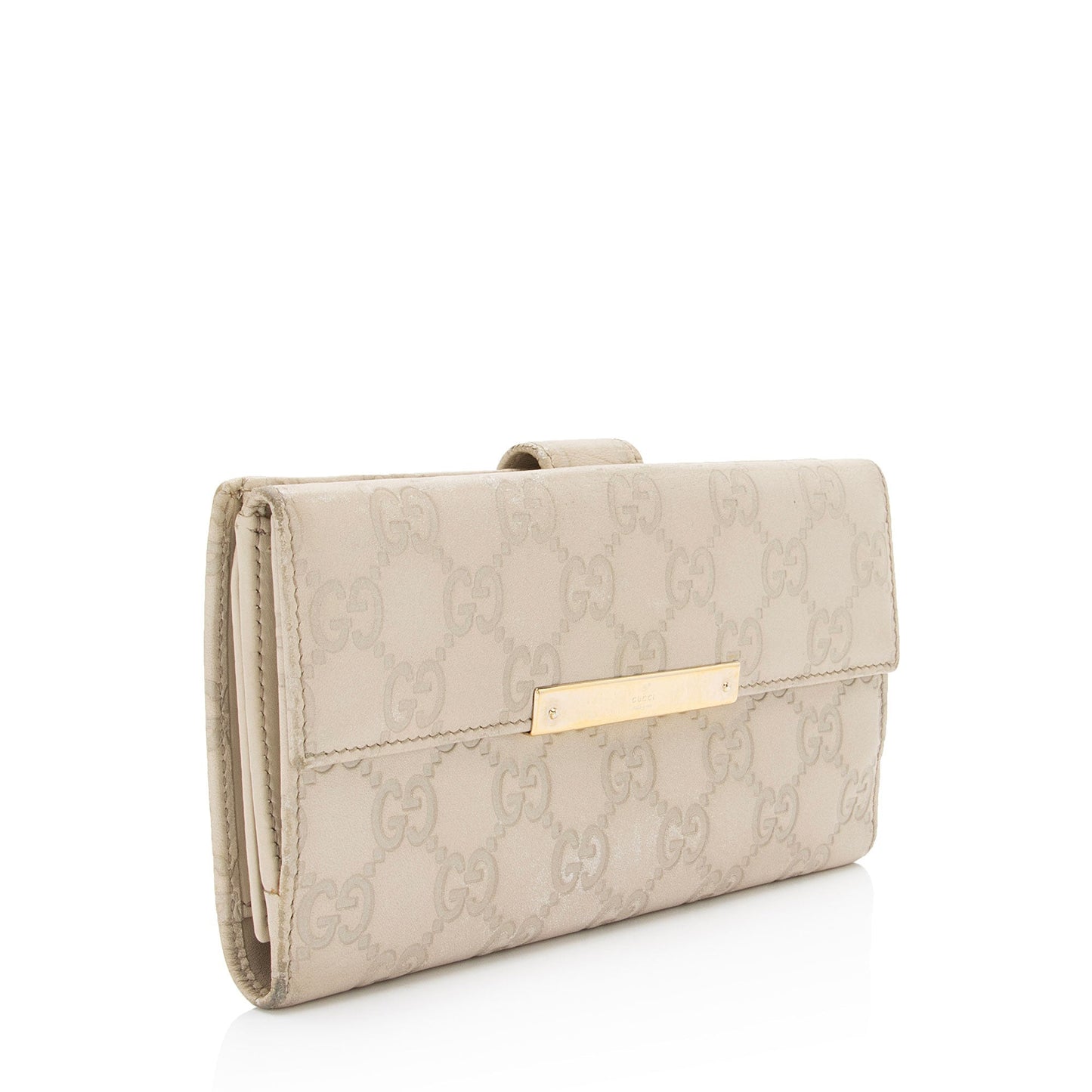 Gucci Guccissima Leather Flap Continental Wallet