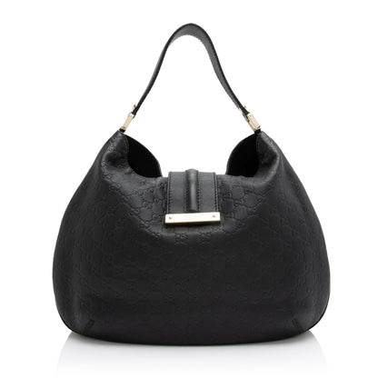 Gucci Guccissima Leather New Ladies Large Hobo (SHF-23392)