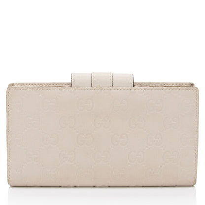Gucci Guccissima Leather Script Wallet