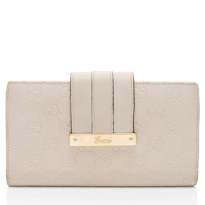Gucci Guccissima Leather Script Wallet