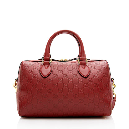 Gucci Guccissima Leather Boston Bag