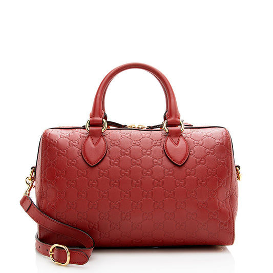 Gucci Guccissima Leather Boston Bag