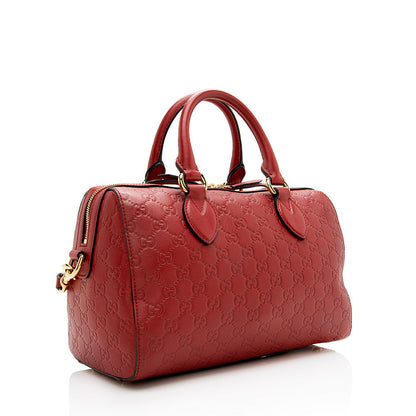 Gucci Guccissima Leather Boston Bag