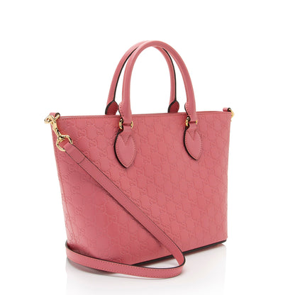 Gucci Guccissima Leather Signature Medium Tote (SHF-CtnUIT)