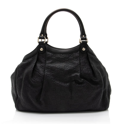 Gucci Guccissima Leather Sukey Medium Tote (SHF-G9D42y)