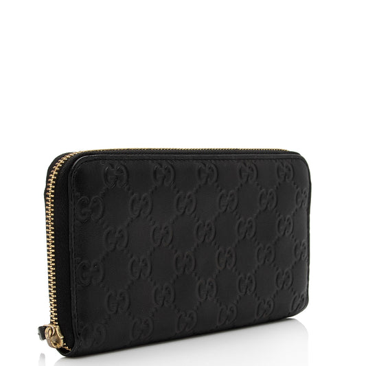 Gucci Guccissima Leather Zip Around Wallet (SHF-Vmk13c)