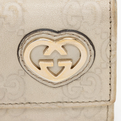 Gucci Guccissima Lovely Heart Key Case - FINAL SALE