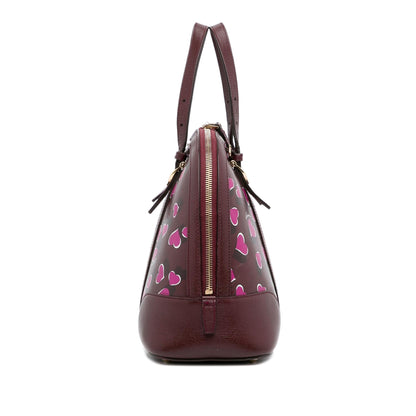 Gucci Heartbeat Leather Dome Satchel (SHG-iR5q9e)