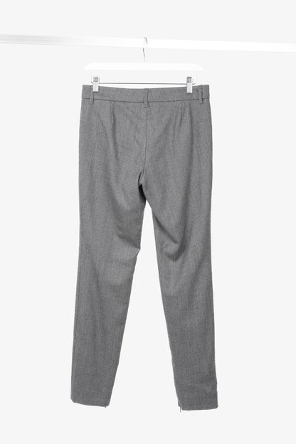 Gucci Grey Birds Eye Slim-Fit Stretch-Wool Studded Trousers