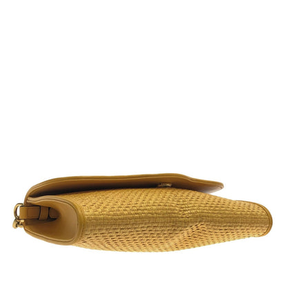 Gucci Horsebit 1955 Raffia Chain Bag (SHG-Ghy2mt)