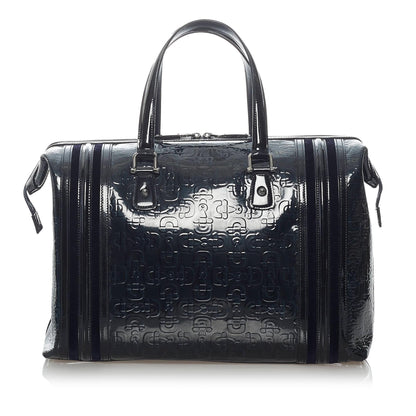 Gucci Horsebit Runway Patent Leather Handbag (SHG-31577)