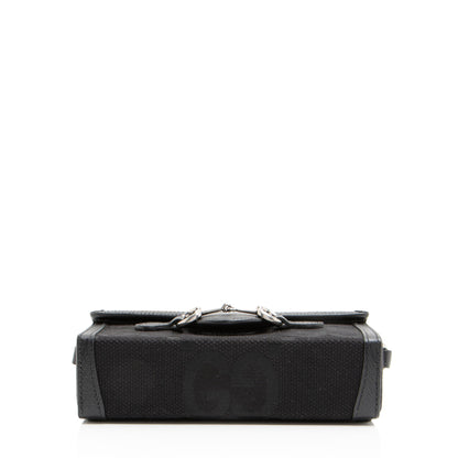Gucci Jumbo GG Canvas Horsebit 1955 Mini Shoulder Bag