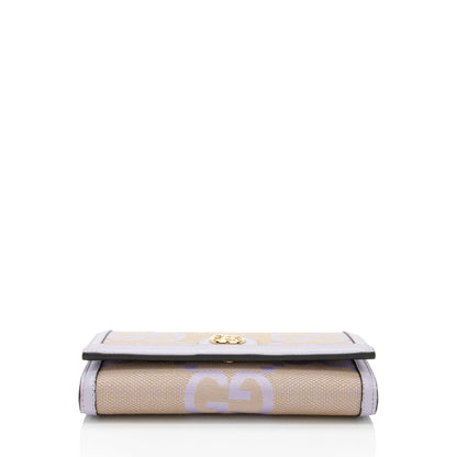 Gucci Jumbo GG Canvas Ophidia Continental Wallet on Chain
