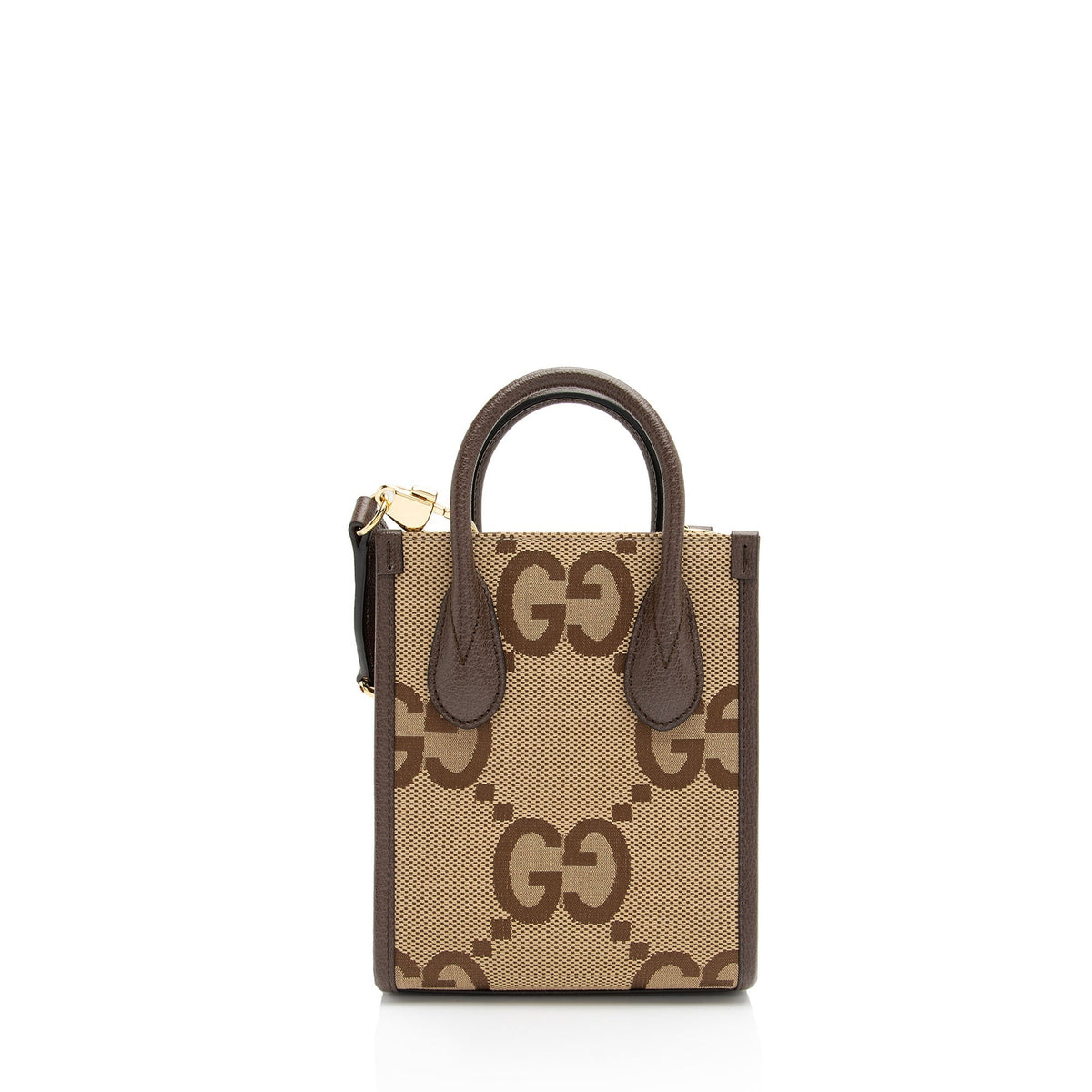 Gucci Jumbo GG Canvas Vertical Mini Tote (SHF-WxnvE9)