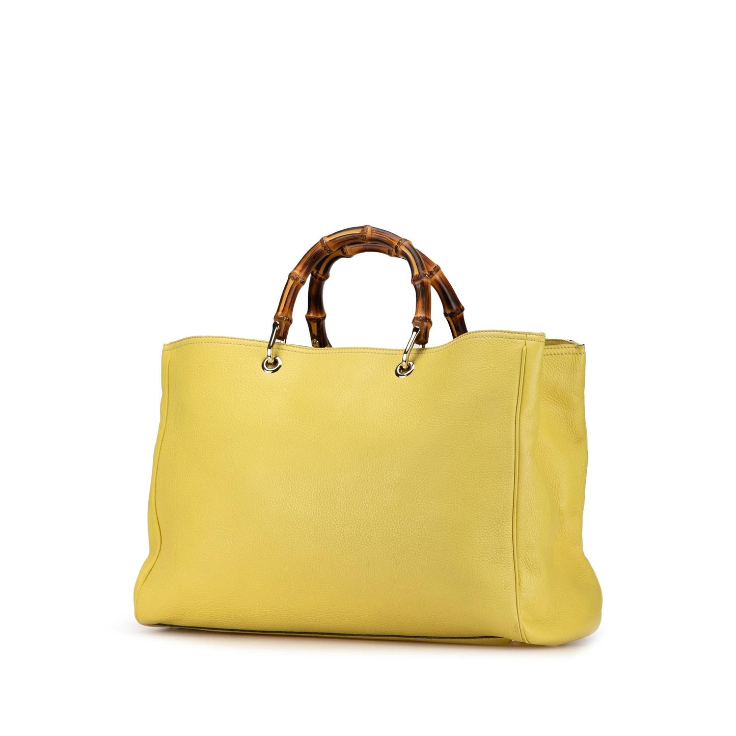 Gucci Large Calfskin Bamboo Shopper Satchel (SHG-ageQGN)