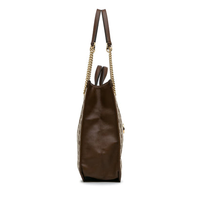 Gucci Large GG Canvas 1955 Horsebit Chain Tote (SHG-y7zkCB)
