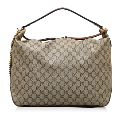 Gucci Large GG Supreme Linea A Hobo (SHG-naOFM6)