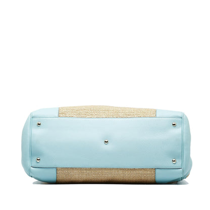 Gucci Large Raffia Bamboo Shopper (SHG-wkXCkH)