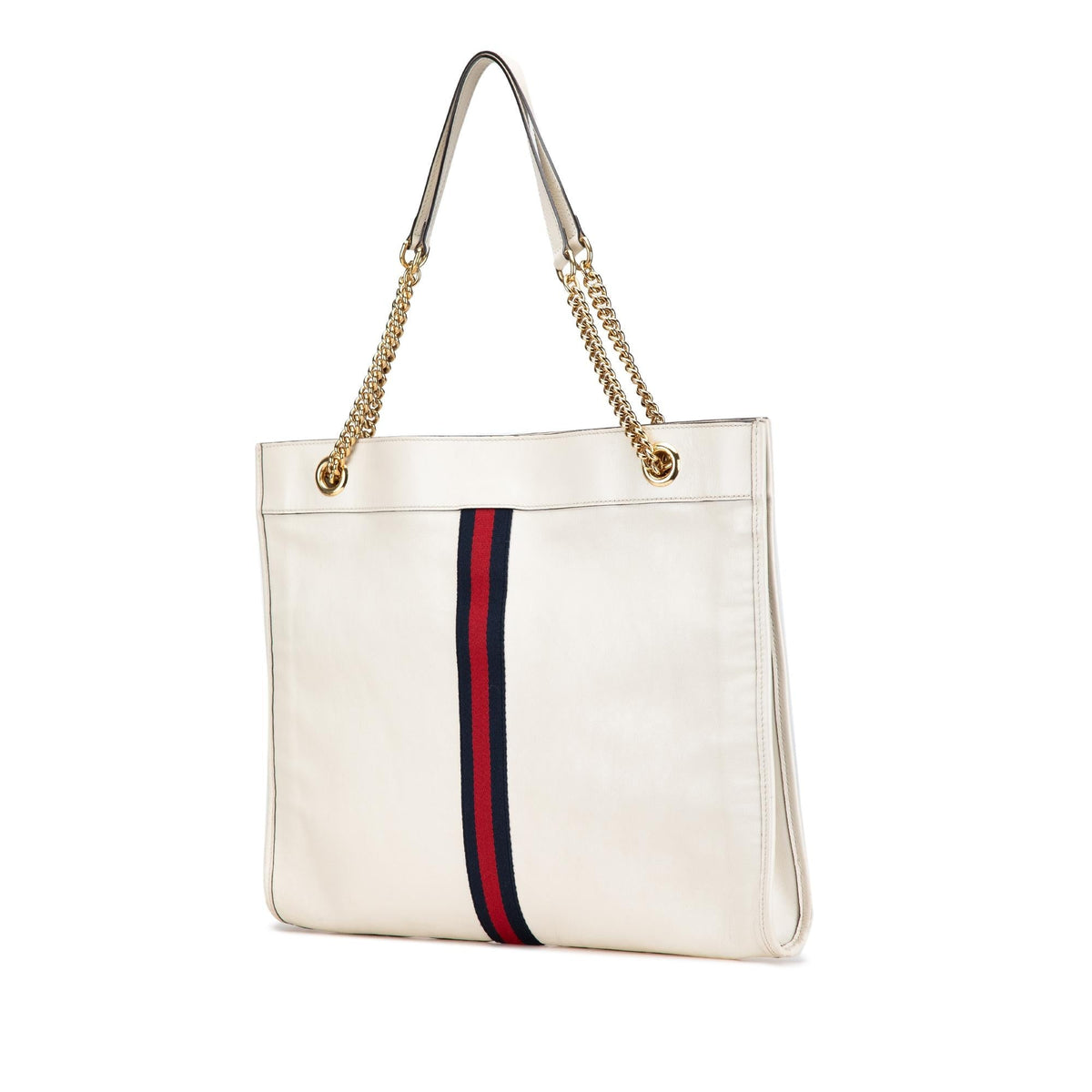 Gucci Large Web Leather Rajah Tote