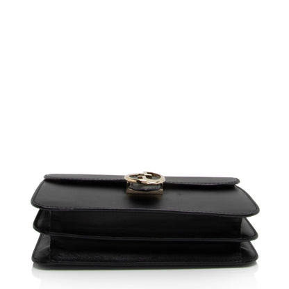 Gucci Leather 1973 Flap Medium Shoulder Bag (SHF-T6hZOI)