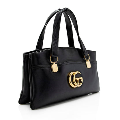 Gucci Leather Arli Large Top Handle Satchel - FINAL SALE