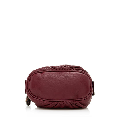 Gucci Leather Bamboo Cosmetic Bag