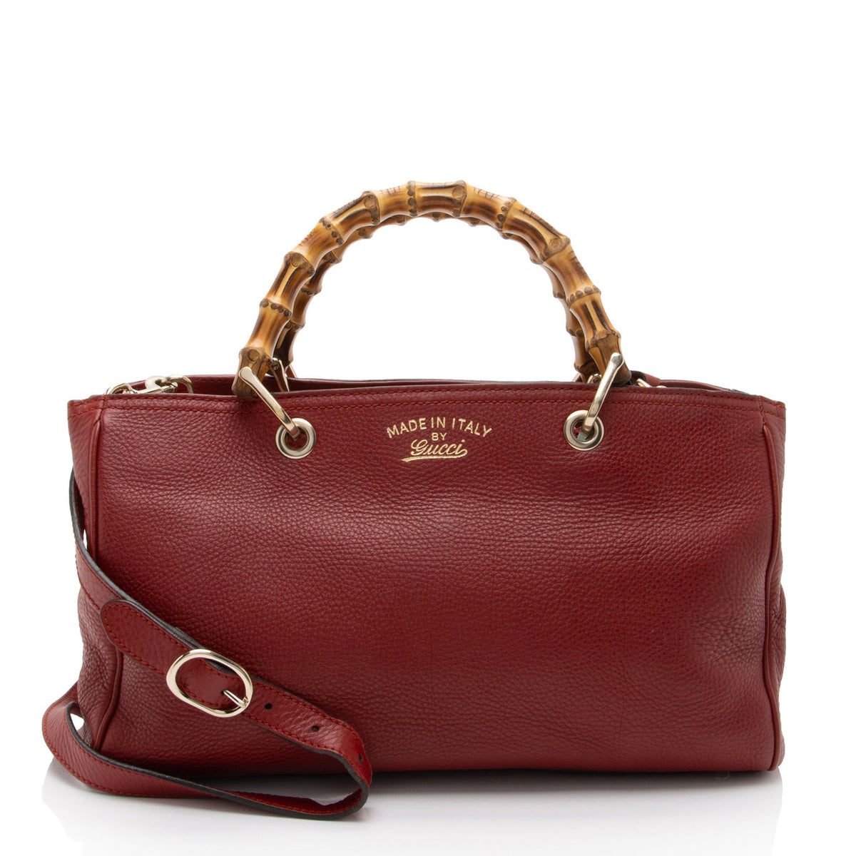 Gucci Leather Bamboo Medium Shopper Tote (SHF-BGoJH3)