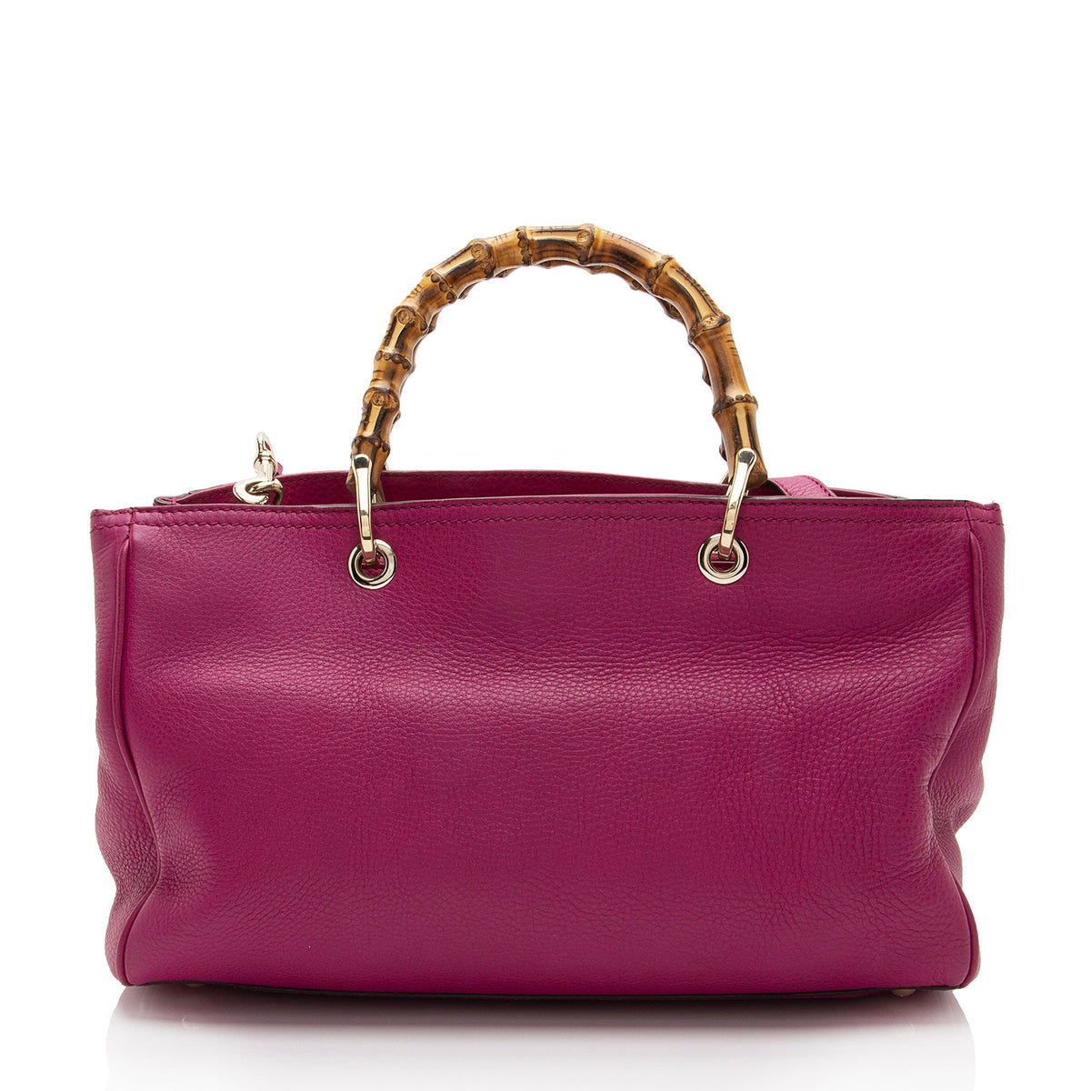 Gucci Leather Bamboo Medium Shopper Tote (SHF-UmUete)