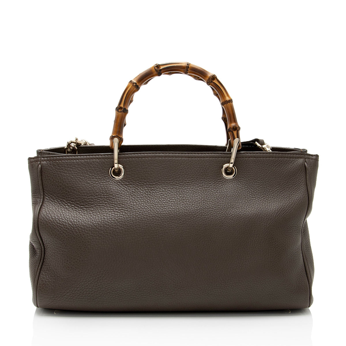 Gucci Leather Bamboo Medium Shopper Tote (SHF-Euai2t)