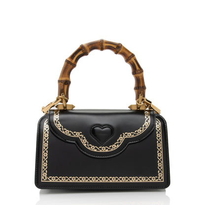 Gucci Leather Bamboo Thiara Small Top Handle (SHF-yZDyFo)