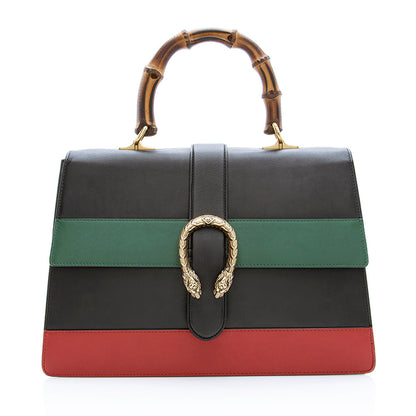 Gucci Leather Borsa Dionysus Large Top Handle Bag