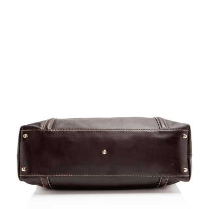 Gucci Leather Britt Medium Tote