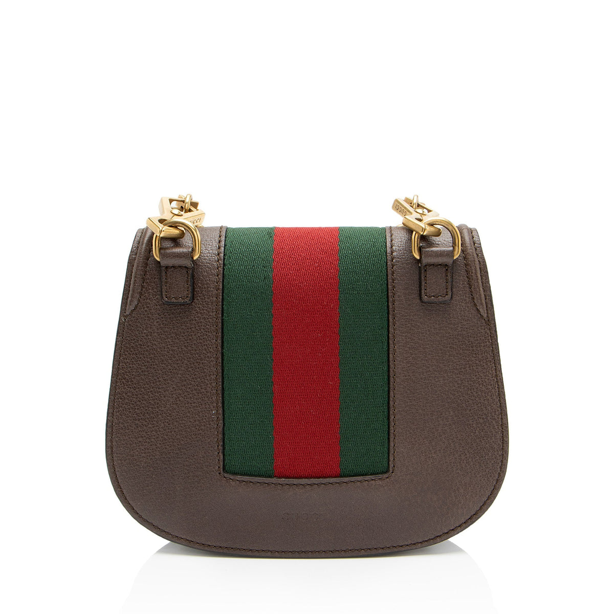 Gucci Leather Crystal Heart Linea Totem Small Crossbody