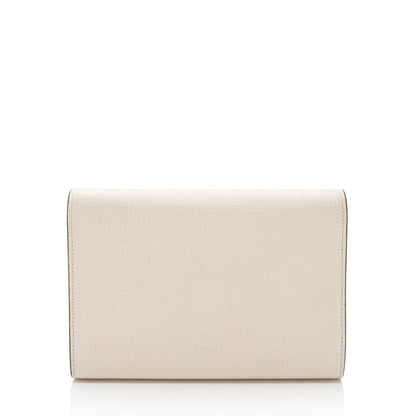 Gucci Leather Crystal Dionysus Chain Wallet (SHF-H1BZ4r)
