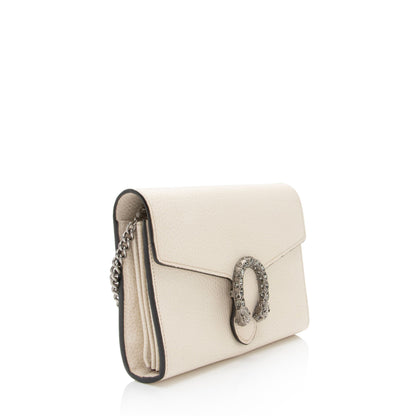 Gucci Leather Crystal Dionysus Chain Wallet (SHF-H1BZ4r)