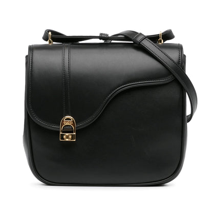 Gucci Leather Equestrian Crossbody (SHG-QcHVyT)