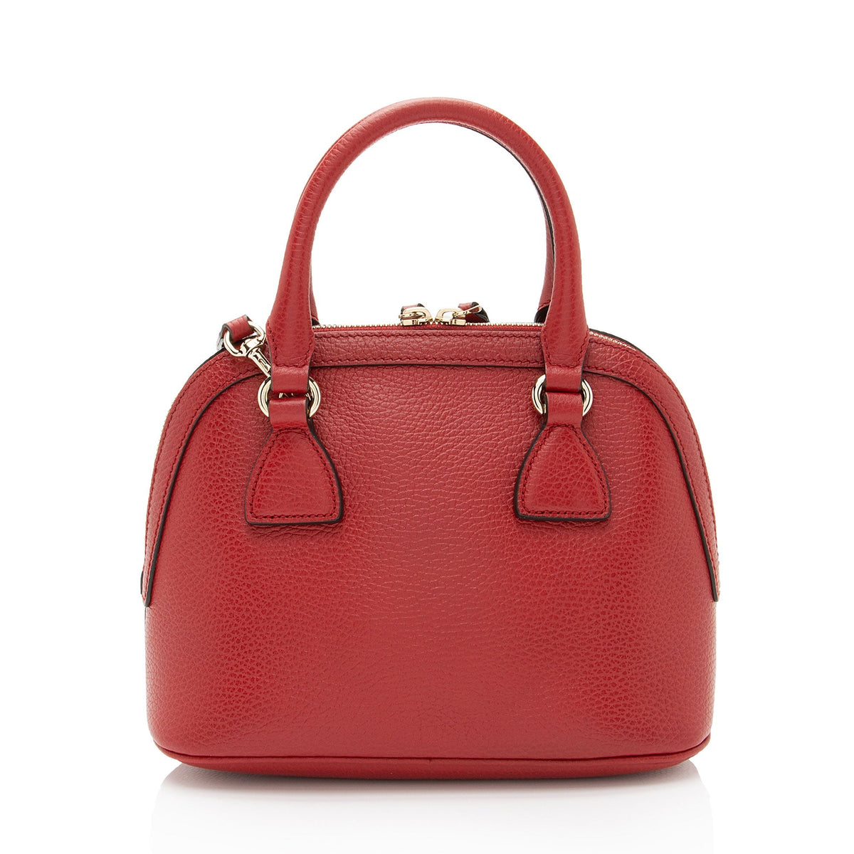 Gucci Leather GG Charm Dome Small Satchel