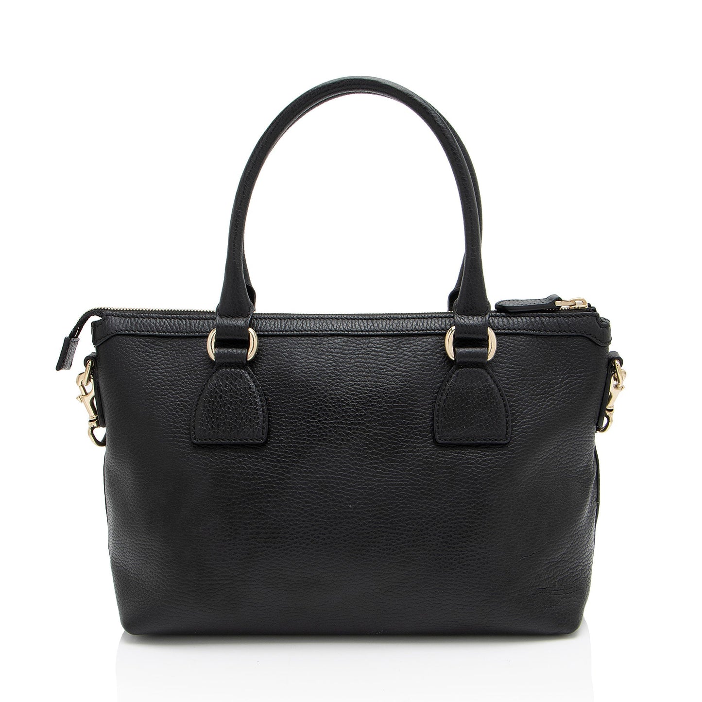 Gucci Leather GG Charm Satchel