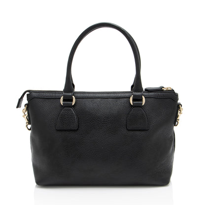 Gucci Leather GG Charm Satchel