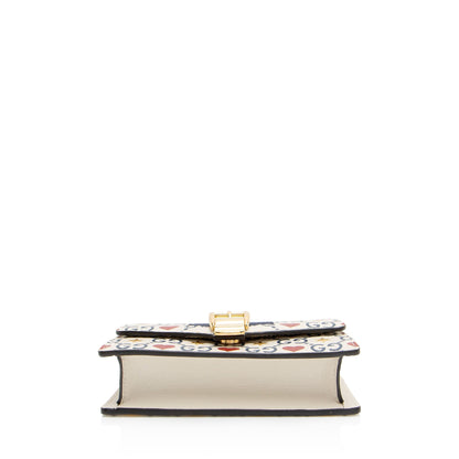Gucci Leather GG Heart Stars Sylvie Super Mini Shoulder Bag