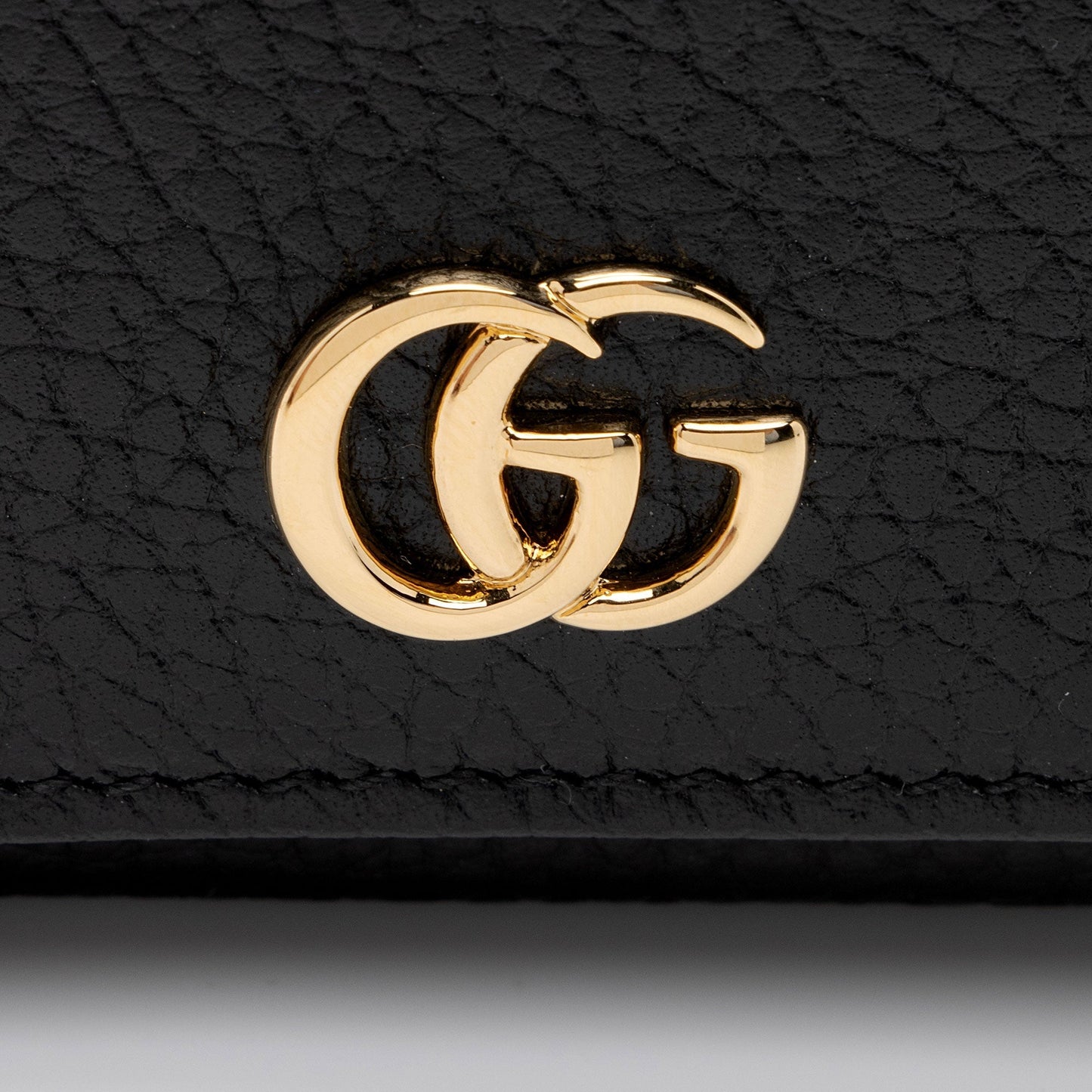 Gucci Leather GG Marmont Compact Tri-Fold Wallet (SHF-392KEq)