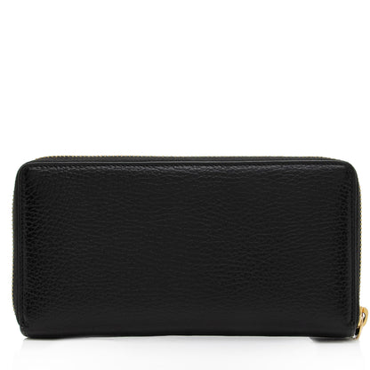 Gucci Leather GG Marmont Zip Around Wallet (SHF-POjOPf)